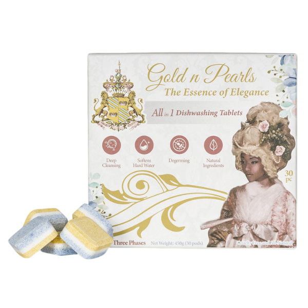 Gold n Pearl Dishwashing Tablet with Red Spot – (30 Tablets) - Image 3